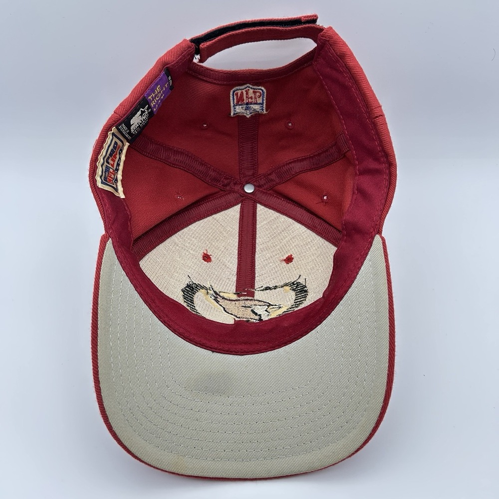 Vintage Arizona Cardinals Hat Cap Strap Back Burgundy Starter Pro Line NFL - Picture 6 of 7
